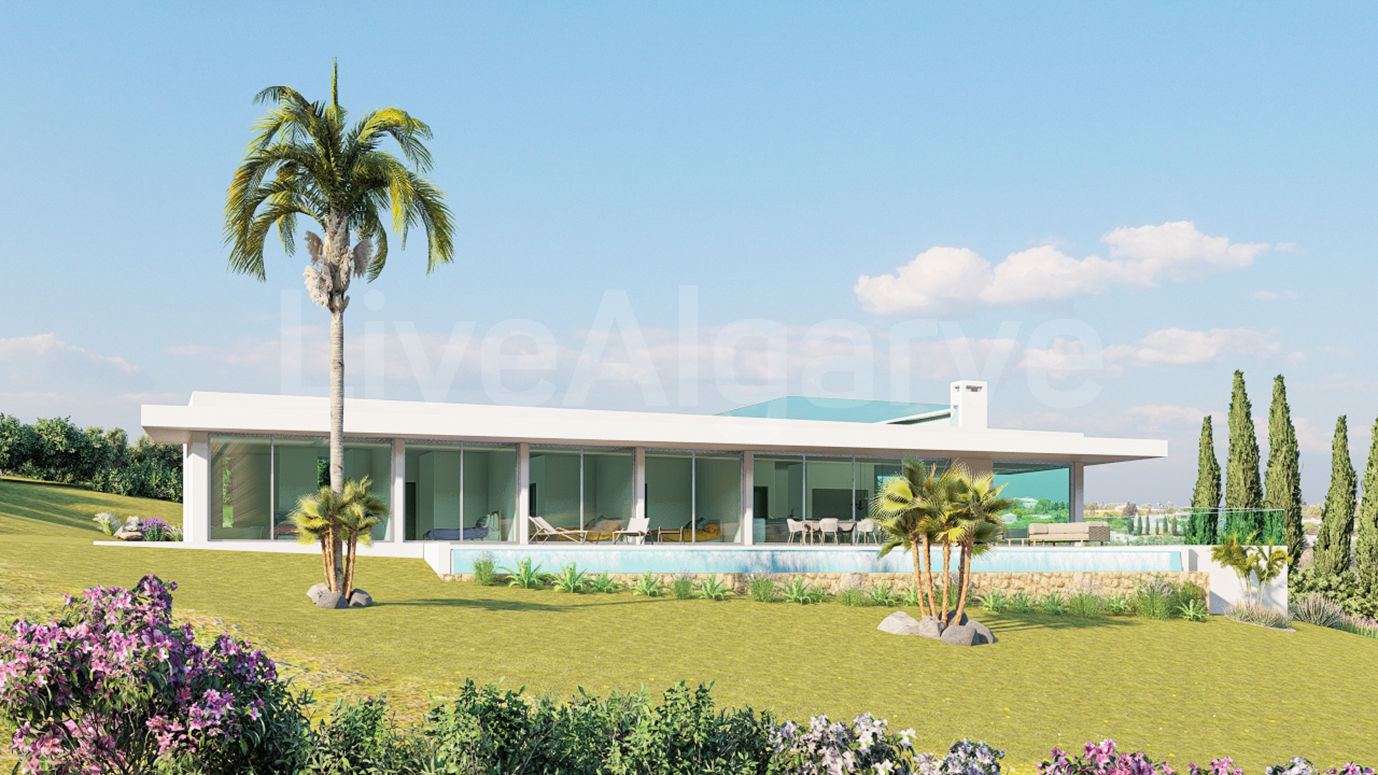 LUXURY | Exceptional Newly Built T5 Villa on Large Plot at Boa Vista for Sale - Lagos 